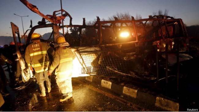 7 Killed, 25  Injured in Kabul Suicide Attack